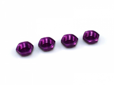 BSR 17mm geschlossenes Radmuttern-Set sichernd Gewindegang 1,0 # 4St. lila