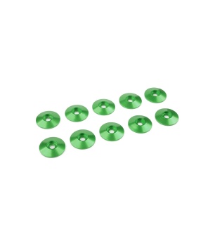 GRÜNE KEGELSCHEIBE M3 15MM  2STÜCK