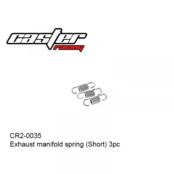 CR2-0035 Auspuffkrümmerfeder (kurz) 3Stück