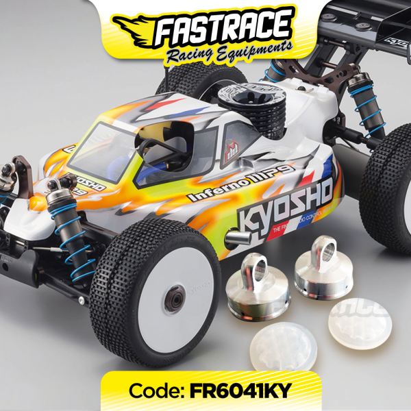 FR6041KY FastRace-Stoßdämpfer "4Hole" mit HoneyComb-Membranen KYOSHO MP9 (2 + 2)