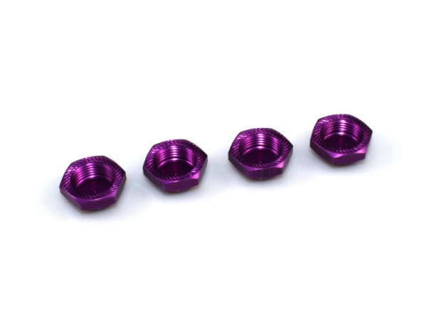BSR 17mm geschlossenes Radmuttern-Set sichernd Gewindegang 1,0 # 4St. lila