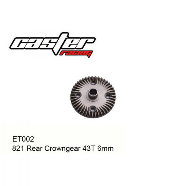 ET002 821 Rear Crowngear 43T 6mm