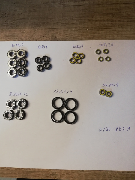 Lagersatz Asso 8B3.1