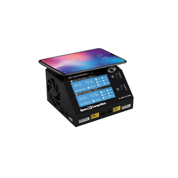 CS-Electronic Space X3-Competition DUO Ladegerät 12V/240V -2 x 16A/600W- LiHV-
