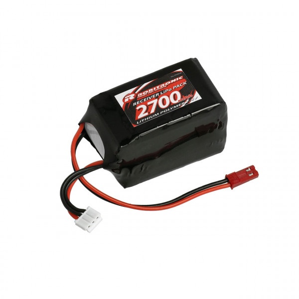 Robitronic LiPo Akku 2700mAh 2S 2/3A Hump Size Empfängerpack (EH)