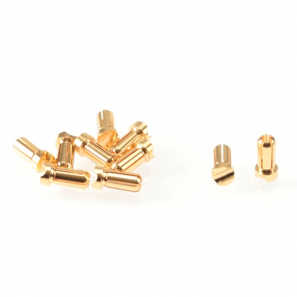 5mm Gold Plug Male Short (2pcs)