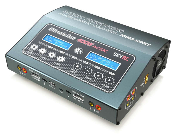 SkyRC D400 AC/DC Ladegerät LiPo 1-7S 20A 2x200W