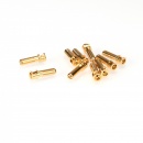 5mm Gold Cooling Head Bullet Plugs (2pcs)